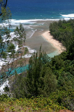 From Kaualau Trail back to Ke'e Beach