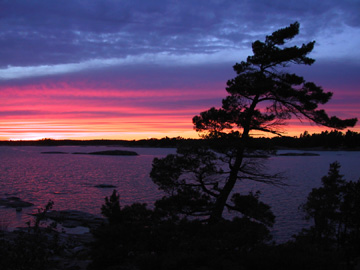 Sunset, McGregor Bay, Ontario, Canada