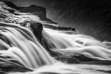 Black and White from Gulfoss, Iceland