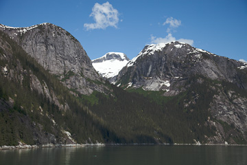Glacial shapes along Tracy Arm