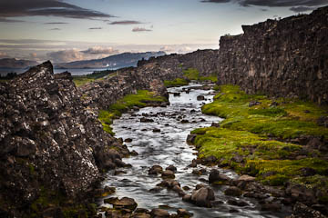 Stream in Þingvellir National Park, Iceland