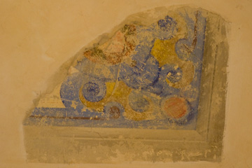 Fresco fragment in our hotel room