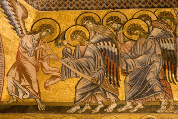 Baptistry mosaiced ceiling - a detail