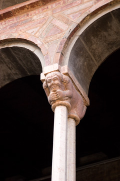 Column closeup in Santa Stefano