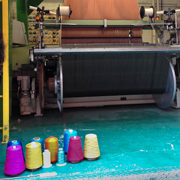 Loom and threads at RISD