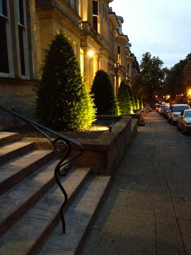 Hotel du Vin, Glasgow, at twilight
