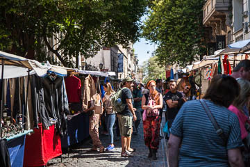 Market at Plaza Dorrego, Buenos Aires, Argentina